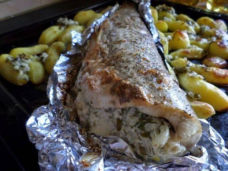 запечаная рыба пры панкрэатыце